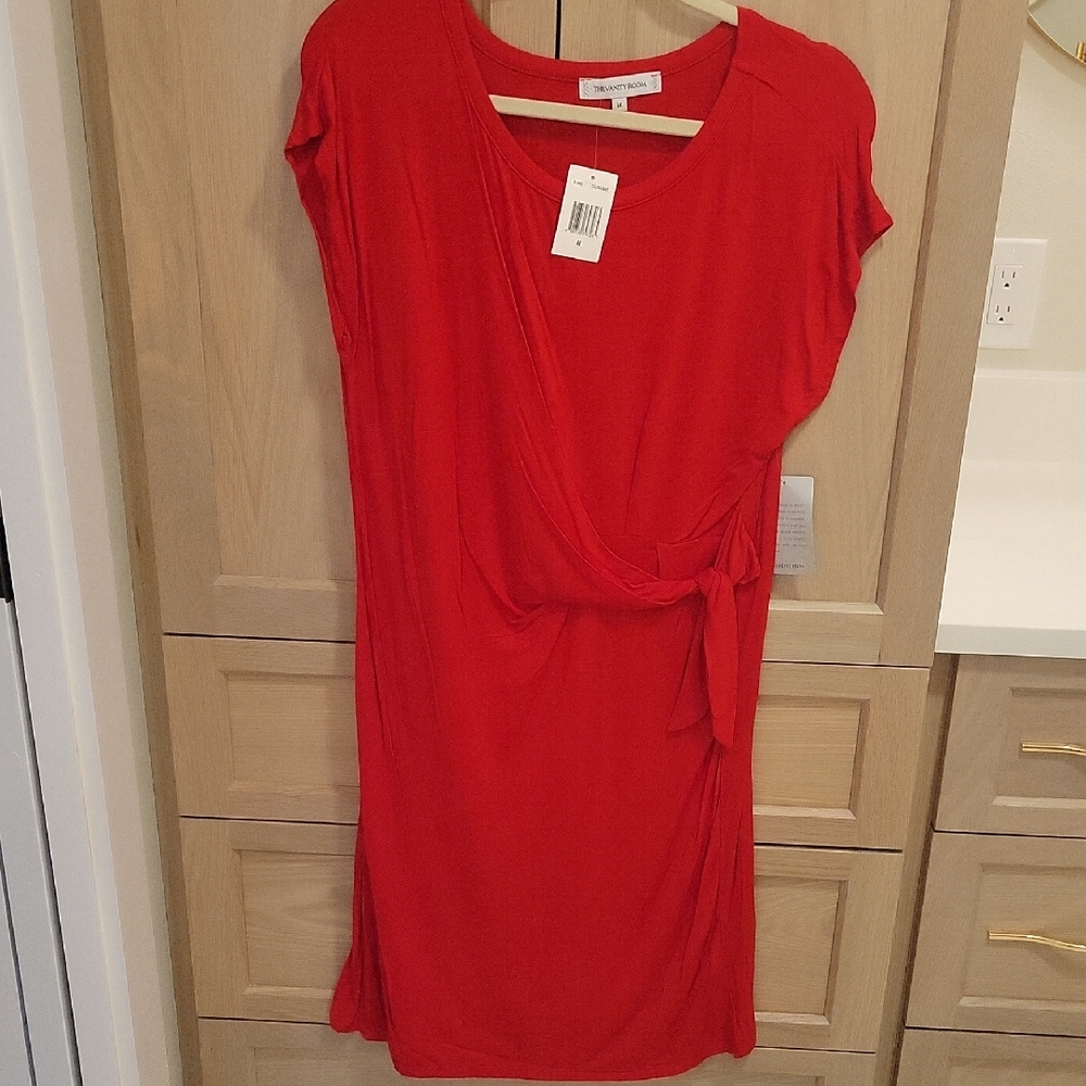 The Vanity Room Asymmetrical Red Dress